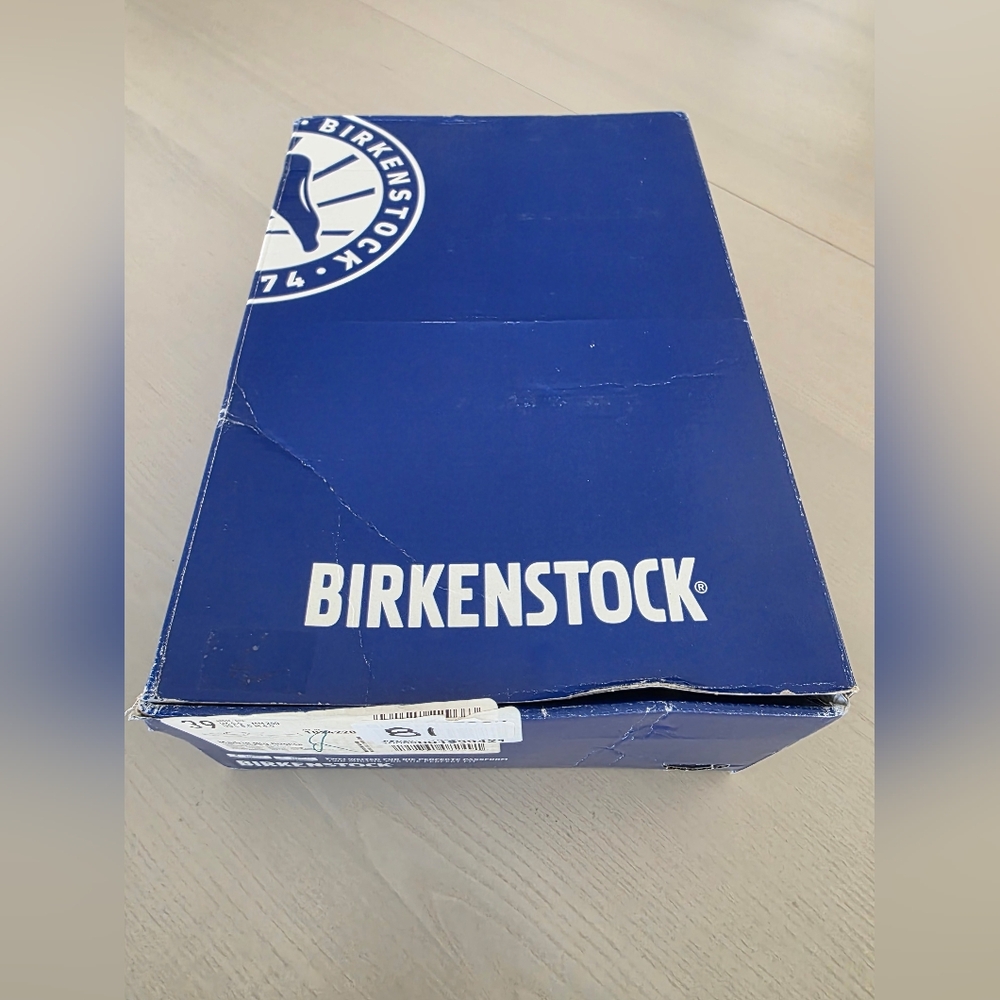 NWT Birkenstock Women's Sandals Madrid Big Buckle Natural Leather Patent S8 - Picture 13 of 15